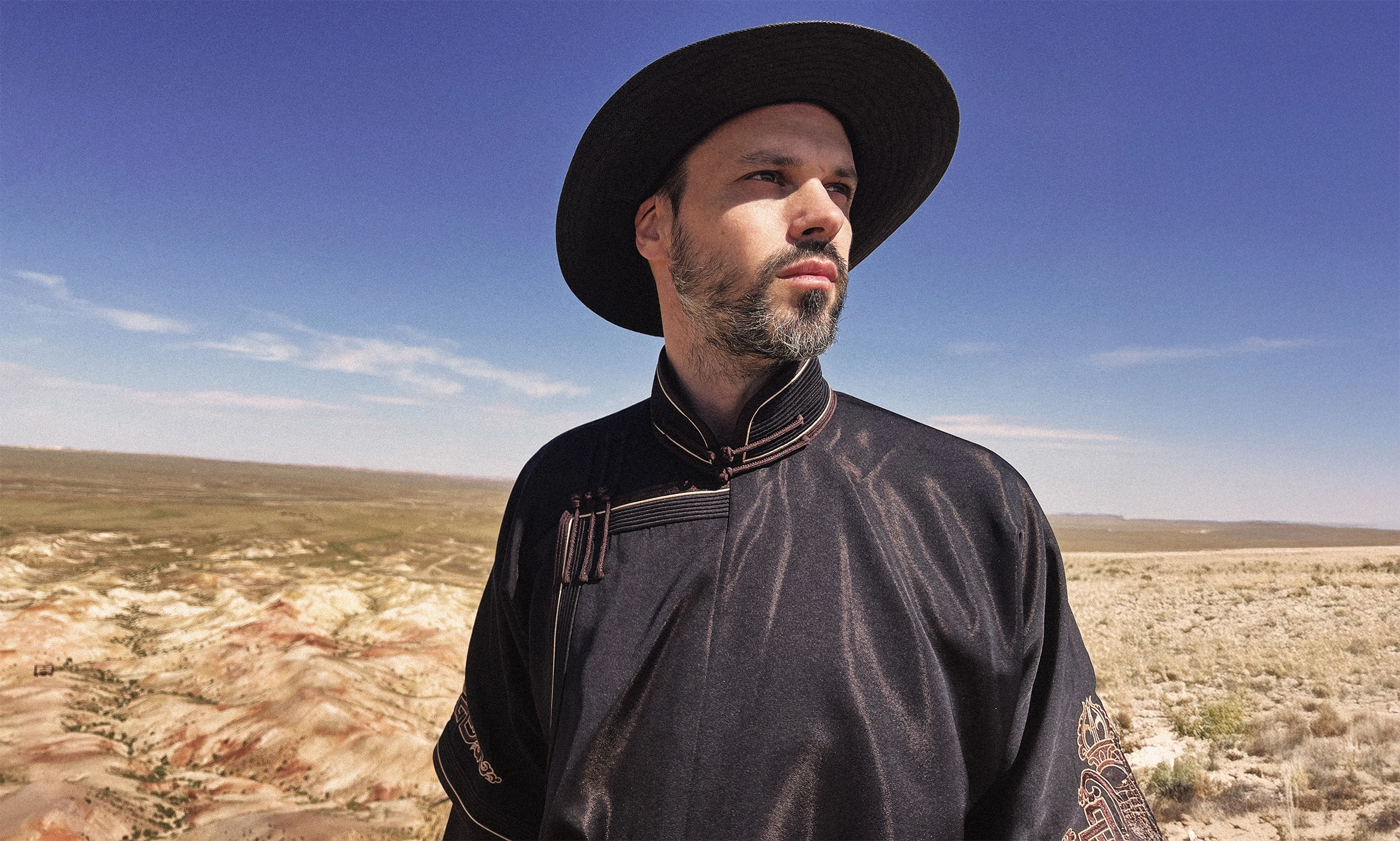 Joshua Geisler in the Mongolian steppe